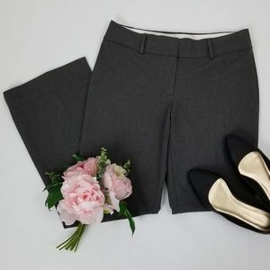 LOFT Gray Julie Fit Straight Leg Trousers